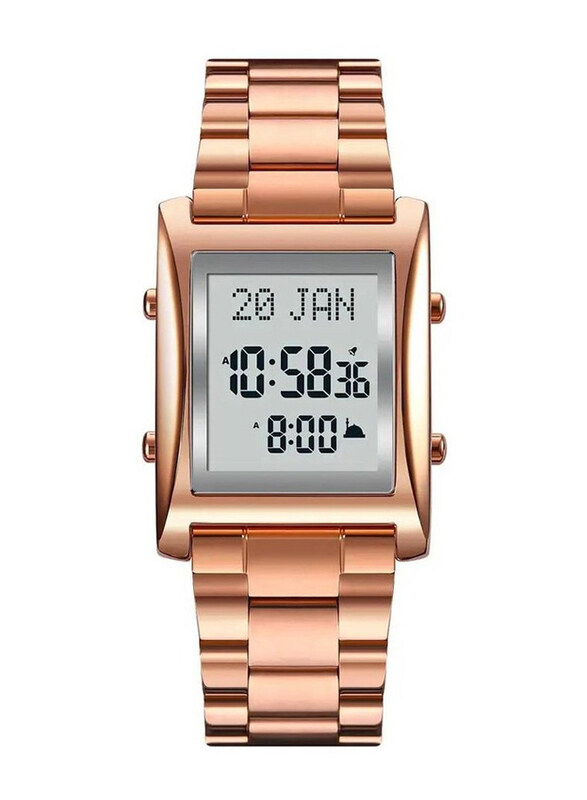 Gennext Digital Unisex Islamic Prayer Watch with Metal Band, Adhan Alarm & Islamic Calendar, Rose Gold-Grey
Gennext Digital Unisex Islamic Prayer Watch with Metal Band, Adhan Alarm & Islamic Calendar, Rose Gold-Grey
