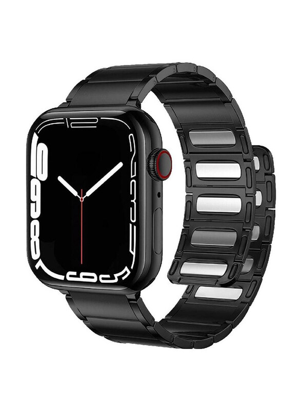 Gennext Replacement Stainless Steel Magnetic Metal Strap for Apple Series 8/7/6/5/4/SE 45mm/44mm/42mm, Black
Gennext Replacement Stainless Steel Magnetic Metal Strap for Apple Series 8/7/6/5/4/SE 45mm/44mm/42mm, Black
