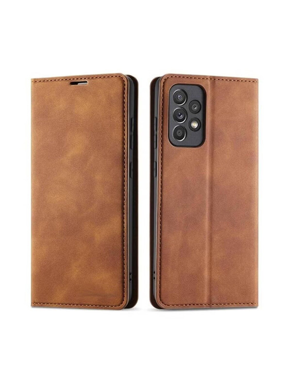 Generic Samsung Galaxy A53 5G Premium Leather Kickstand Magnetic Shockproof Flip Wallet Case Cover With Card Holder, Brown
Generic Samsung Galaxy A53 5G Premium Leather Kickstand Magnetic Shockproof Flip Wallet Case Cover With Card Holder, Brown