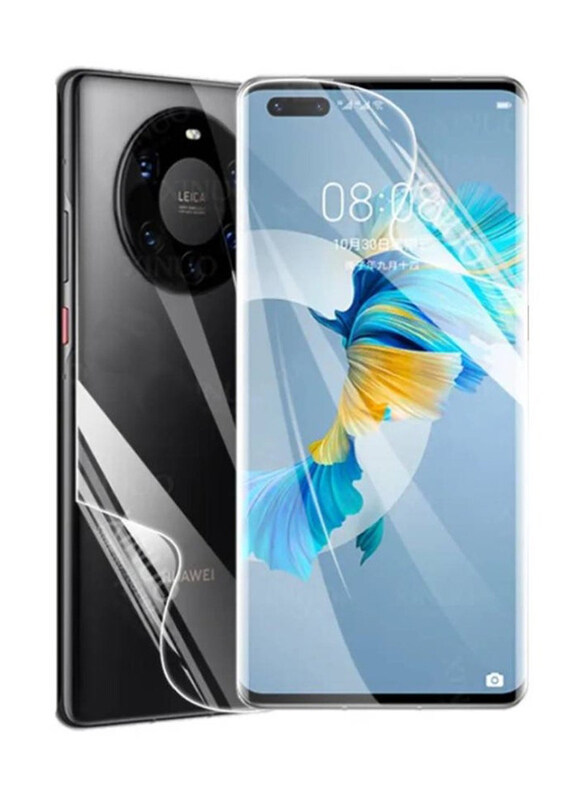 Gennext Huawei Mate 40 Pro Hydrogel Front & Back Screen Protector Film Cover, Clear
Gennext Huawei Mate 40 Pro Hydrogel Front & Back Screen Protector Film Cover, Clear