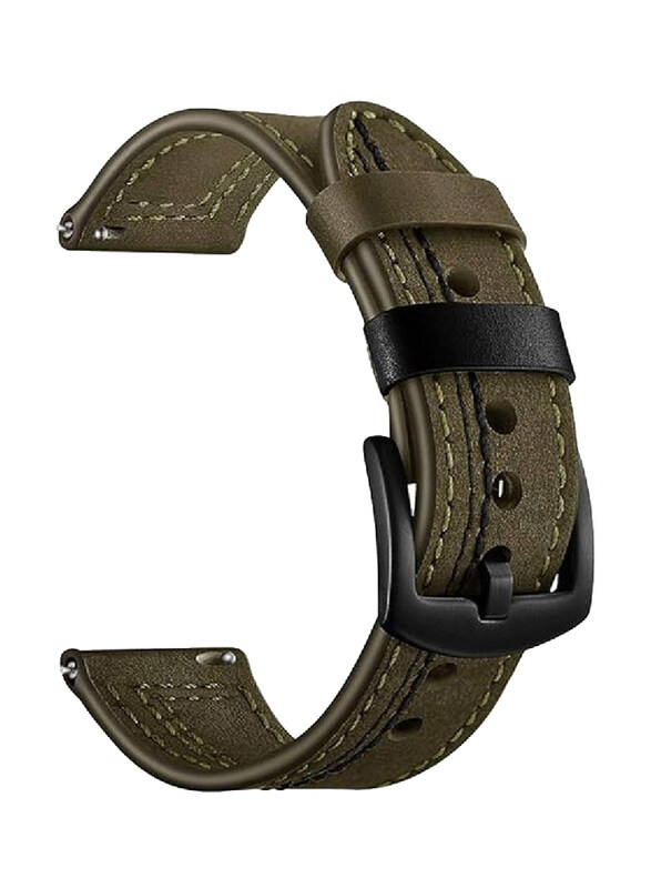 Gennext Genuine Grain Leather Quick Release Business Watch Band for 22mm Smartwatches, Green
Gennext Genuine Grain Leather Quick Release Business Watch Band for 22mm Smartwatches, Green