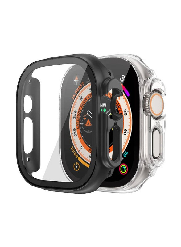 Gennext Hard PC All-Around Shockproof Protective Ultra-Thin Bumper Cover with Tempered Glass Film for Apple Watch Ultra 49mm, Black
Gennext Hard PC All-Around Shockproof Protective Ultra-Thin Bumper Cover with Tempered Glass Film for Apple Watch Ultra 49mm, Black