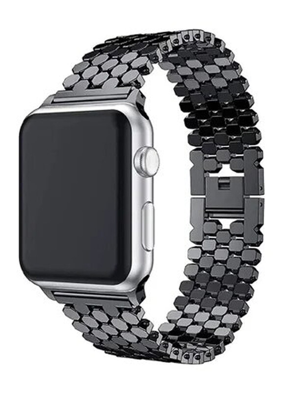 Gennext Honeycomb Pattern Stainless Steel Replacement Watch Band for Apple Watch 42mm/44mm/45mm, Black
Gennext Honeycomb Pattern Stainless Steel Replacement Watch Band for Apple Watch 42mm/44mm/45mm, Black