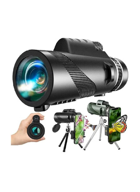 Generic 40x60 HD Zoom Optic Day Night Vision Travel Monocular Telescope Lens for Smartphones, Black
Generic 40x60 HD Zoom Optic Day Night Vision Travel Monocular Telescope Lens for Smartphones, Black