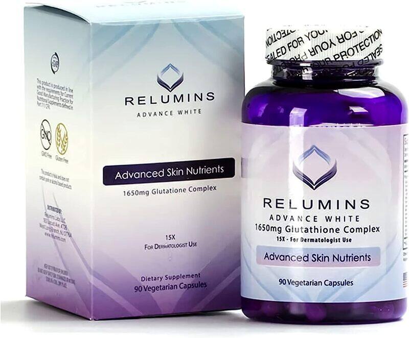 Relumins Advance White Glutathione Complex 15x for Dermatologist Use, 1650mg, 2 Pieces x 90 Capsules
Relumins Advance White Glutathione Complex 15x for Dermatologist Use, 1650mg, 2 Pieces x 90 Capsules