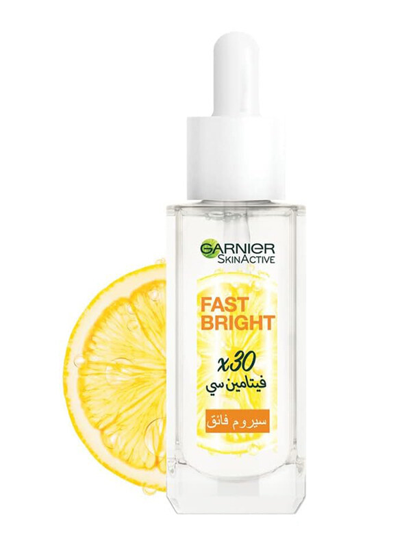 Garnier Skinactive Fast Bright 30X Vitamin C & Niacinamide Anti Dark Spot Serum, 15ml
Garnier Skinactive Fast Bright 30X Vitamin C & Niacinamide Anti Dark Spot Serum, 15ml