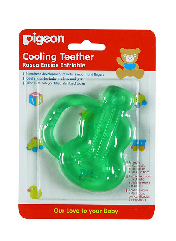 Pigeon Guitar Cooling Teether, Green