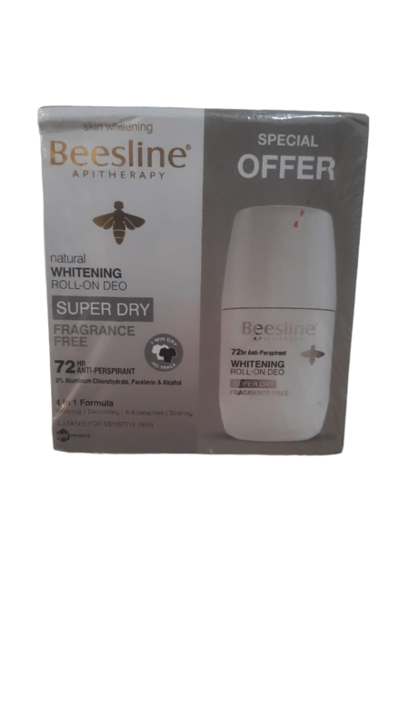 BEESLINE WHITENING ROLL ON DEO SUPER DRY 72 HRS FRAG FREE SILVER POWER( 1+1 FREE )
BEESLINE WHITENING ROLL ON DEO SUPER DRY 72 HRS FRAG FREE SILVER POWER( 1+1 FREE )