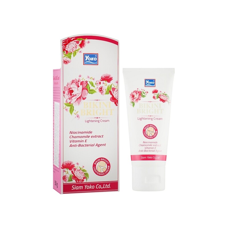 Yoko Bikini Bright Lightening Cream 50g with niacinamide, chamomile extrace, vitamin E and anti bacterial agent
Yoko Bikini Bright Lightening Cream 50g with niacinamide, chamomile extrace, vitamin E and anti bacterial agent