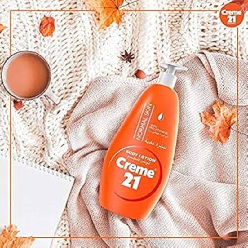 Creme 21 Body Lotion for Dry Skin 250ml, Enriched with Aloe Vera, Vitamin E, and 5 Moisturizers, Hydrating Formula for Women & Men
Creme 21 Body Lotion for Dry Skin 250ml, Enriched with Aloe Vera, Vitamin E, and 5 Moisturizers, Hydrating Formula for Women & Men