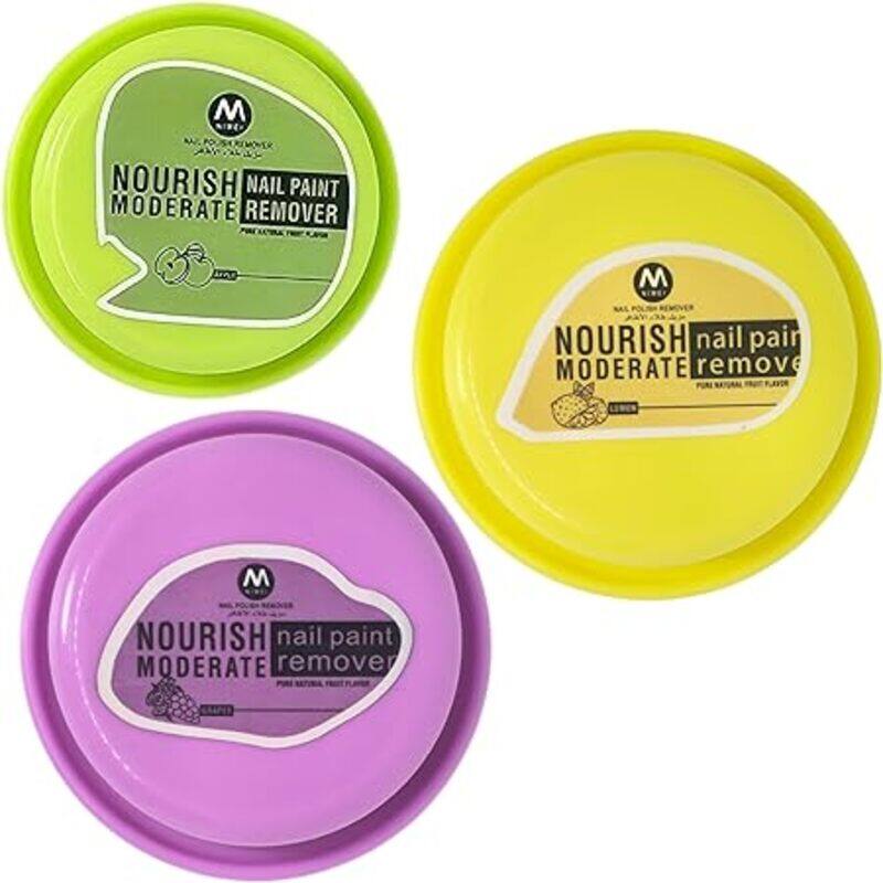 Generic Nimei Fruity Nourish Nail Polish Remover Wipes, Nail paint remover, Lemon, Grape, Apple Scented, Pack of 3, 96 Pads
Generic Nimei Fruity Nourish Nail Polish Remover Wipes, Nail paint remover, Lemon, Grape, Apple Scented, Pack of 3, 96 Pads