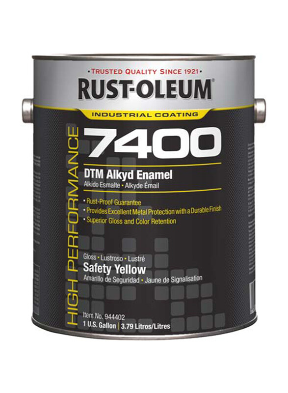 Rust-Oleum High Performance Industrial Coating 7400 DTM Alkyd Enamels, High Gloss, 1 Gallon, Safety Yellow
Rust-Oleum High Performance Industrial Coating 7400 DTM Alkyd Enamels, High Gloss, 1 Gallon, Safety Yellow