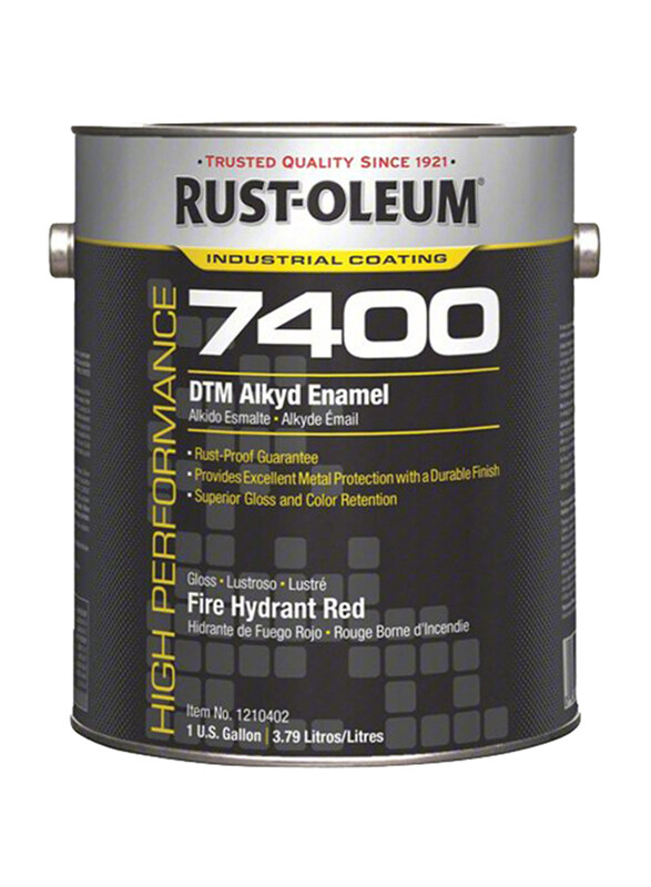 Rust-Oleum High Performance Industrial Coating 7400 DTM Alkyd Enamels, High Gloss, 1 Gallon, Fire Hydrant Red
Rust-Oleum High Performance Industrial Coating 7400 DTM Alkyd Enamels, High Gloss, 1 Gallon, Fire Hydrant Red