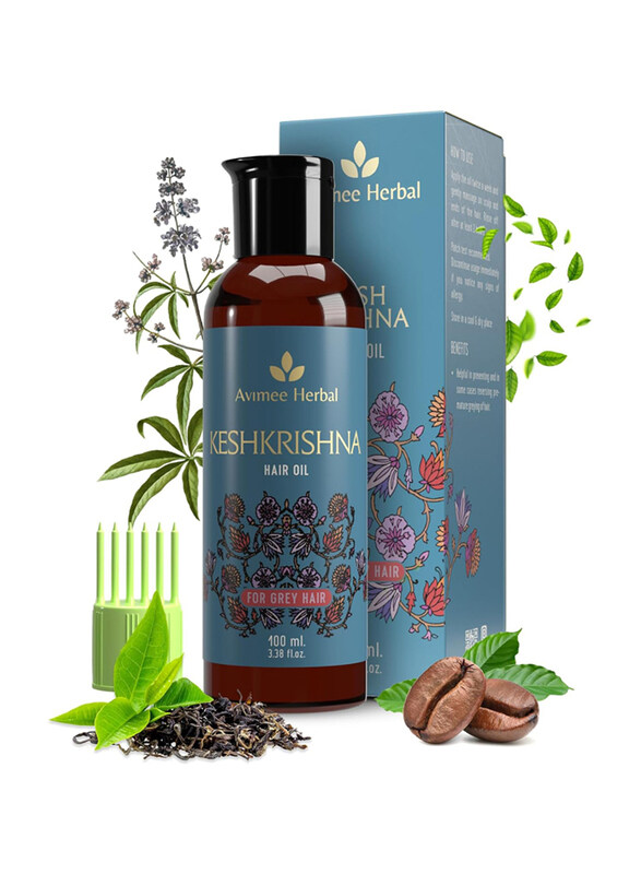 Avimee Herbal Keshkrishna Hair Oil with Indigo, Amla, Currly Leaf, Henna Oil and Mineral Oil Free, 100ml
Avimee Herbal Keshkrishna Hair Oil with Indigo, Amla, Currly Leaf, Henna Oil and Mineral Oil Free, 100ml