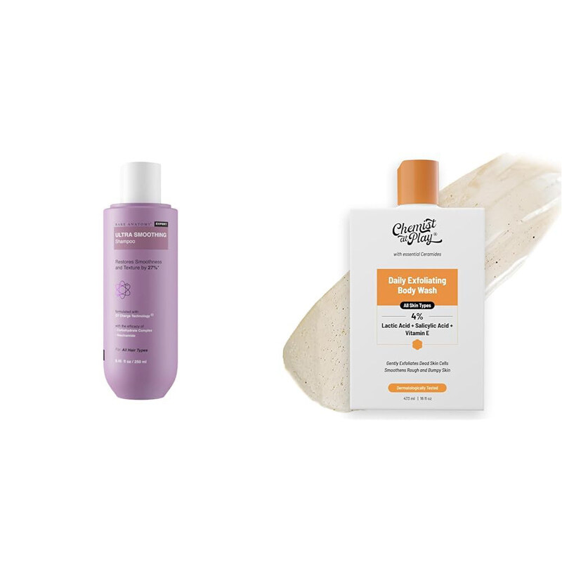Bare Anatomy Ultra Smoothing Shampoo & 1% Salicylic Acid Exfoliating Body Wash, 2 Pieces
Bare Anatomy Ultra Smoothing Shampoo & 1% Salicylic Acid Exfoliating Body Wash, 2 Pieces