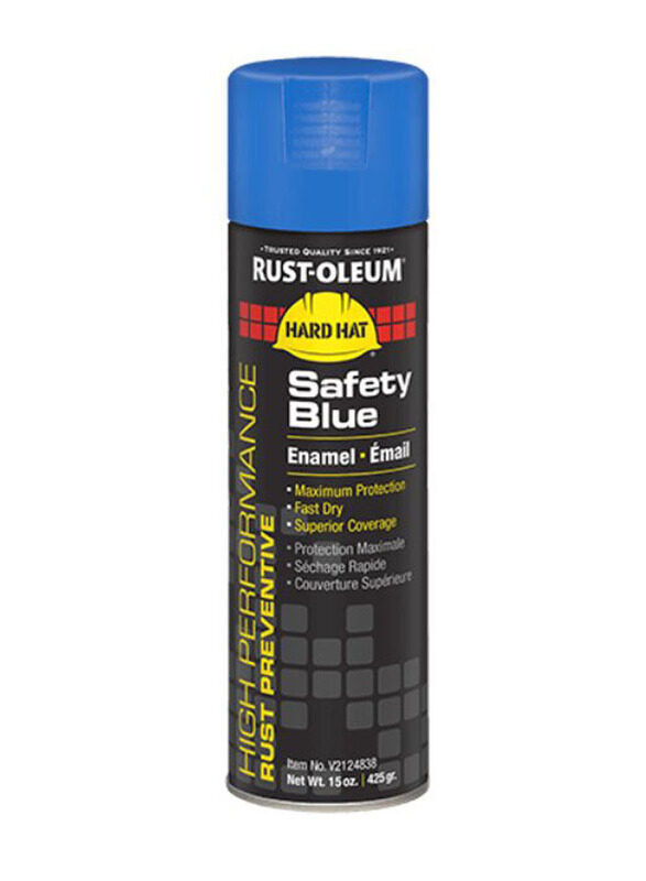 Rust-oleum High Performance Rust Preventive System Enamel Spray Paint, 15oz, 6 Pack, Safety Blue
Rust-oleum High Performance Rust Preventive System Enamel Spray Paint, 15oz, 6 Pack, Safety Blue