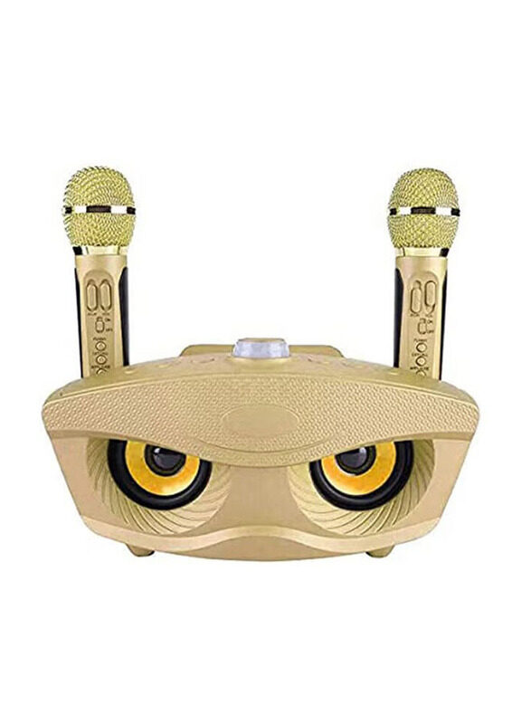 SDRD Portable Karaoke Machine Wireless tooth Speaker with 2 Microphones Home Karaoke Support AUX TF Card U Disk, Gold
SDRD Portable Karaoke Machine Wireless tooth Speaker with 2 Microphones Home Karaoke Support AUX TF Card U Disk, Gold