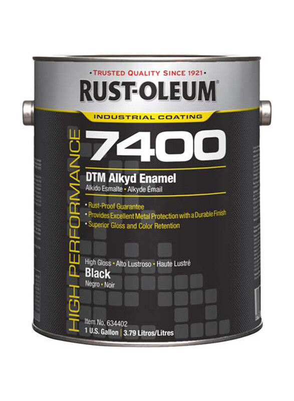Rust-Oleum High Performance Industrial Coating 7400 DTM Alkyd Enamels, High Gloss, 1 Gallon, Black
Rust-Oleum High Performance Industrial Coating 7400 DTM Alkyd Enamels, High Gloss, 1 Gallon, Black