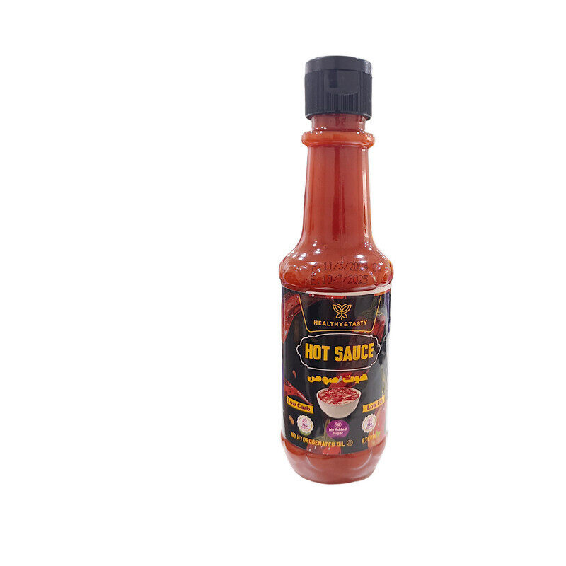 Healthy & Tasty Hot Sauce 200 ml, Low Carb, Low Fat, No Starch, No Added Sugar, No Soy Oil, No Hydrogenated Oill
Healthy & Tasty Hot Sauce 200 ml, Low Carb, Low Fat, No Starch, No Added Sugar, No Soy Oil, No Hydrogenated Oill