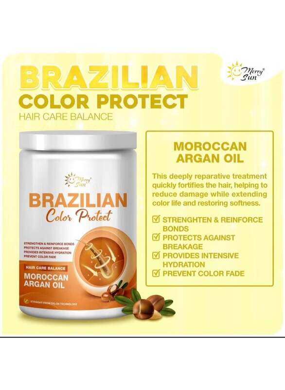Generic Original Merry Sun Brazillian Color Protect Hair Care Balance - Moroccan Argan Oil 100ml
Generic Original Merry Sun Brazillian Color Protect Hair Care Balance - Moroccan Argan Oil 100ml