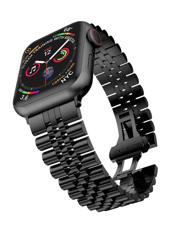 Generic Replacement Stainless Steel Magnetic Metal Strap for Apple Series 8/7/6/5/4/SE 45mm/44mm/42mm l Ultra Watch 49mm, Black
Generic Replacement Stainless Steel Magnetic Metal Strap for Apple Series 8/7/6/5/4/SE 45mm/44mm/42mm l Ultra Watch 49mm, Black