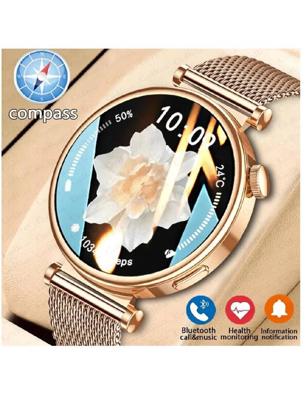 Generic New Design Super Amoled Bluetooth Calling Fitness Tracker with Heart Rate Sleep Monitor Smartwatch, Gold
Generic New Design Super Amoled Bluetooth Calling Fitness Tracker with Heart Rate Sleep Monitor Smartwatch, Gold