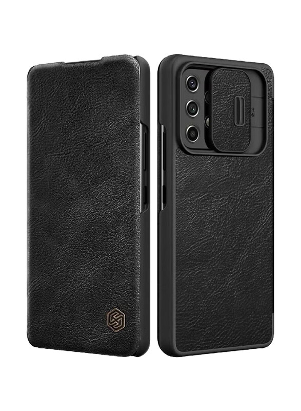 Nillkin Samsung Galaxy A73 5g Qin Leather Mobile Phone Case Cover with Slide Camera Protection, Black
Nillkin Samsung Galaxy A73 5g Qin Leather Mobile Phone Case Cover with Slide Camera Protection, Black