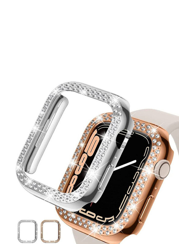 Generic iWatch Protective PC Bling Diamond Crystal Frame Smartwatch Case Cover for Apple Watch Series 7 45mm, Silver/Rose Gold
Generic iWatch Protective PC Bling Diamond Crystal Frame Smartwatch Case Cover for Apple Watch Series 7 45mm, Silver/Rose Gold