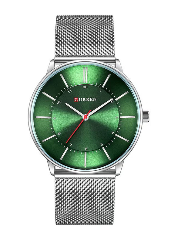 Curren Analog Watch for Men with Stainless Steel Band, Water Resistant, 8303-7, Silver-Green
Curren Analog Watch for Men with Stainless Steel Band, Water Resistant, 8303-7, Silver-Green