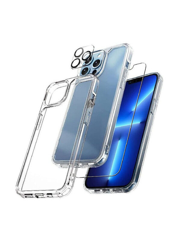 Generic Apple iPhone 12 Pro Max 3 in 1 Shockproof Mobile Phone Back Case Cover with Tempered Glass Screen Protector, 2 Pieces, Clear
Generic Apple iPhone 12 Pro Max 3 in 1 Shockproof Mobile Phone Back Case Cover with Tempered Glass Screen Protector, 2 Pieces, Clear