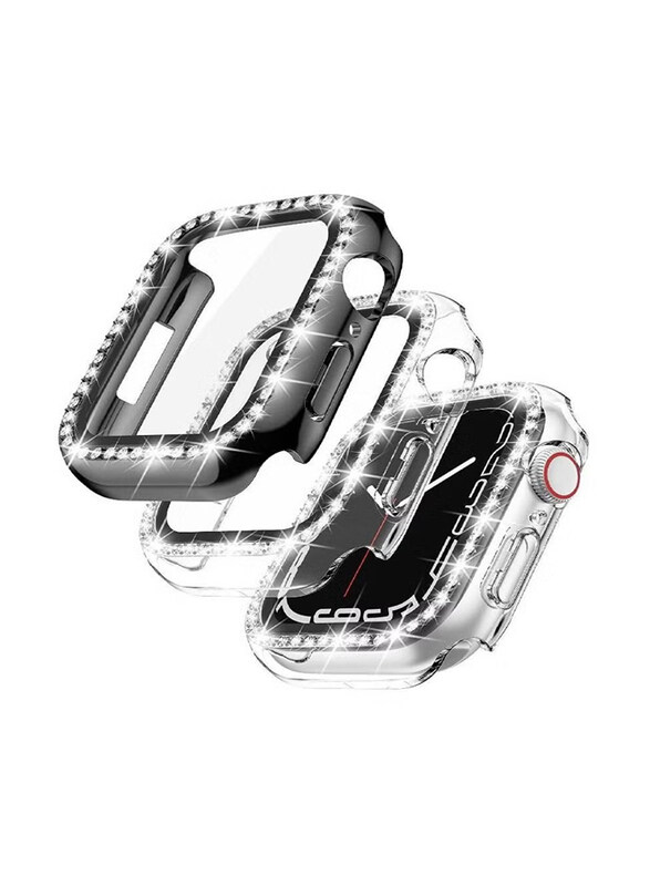 Generic 2-Piece Diamond Watch Cover Guard Shockproof Frame for Apple Watch 38mm, Clear/Black
Generic 2-Piece Diamond Watch Cover Guard Shockproof Frame for Apple Watch 38mm, Clear/Black