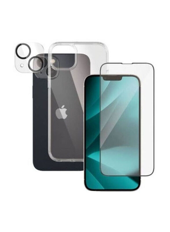 Generic Apple iPhone 14 Mobile Phone Case Cover with Tempered Glass Screen Protector & Camera Lens, 3 Pieces, Clear
Generic Apple iPhone 14 Mobile Phone Case Cover with Tempered Glass Screen Protector & Camera Lens, 3 Pieces, Clear