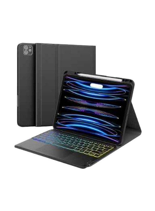 Dux Ducis Apple iPad Pro 12.9 Inch Protective Wireless Bluetooth Detachable Keyboard Cover With Pencil Holder, Black
Dux Ducis Apple iPad Pro 12.9 Inch Protective Wireless Bluetooth Detachable Keyboard Cover With Pencil Holder, Black