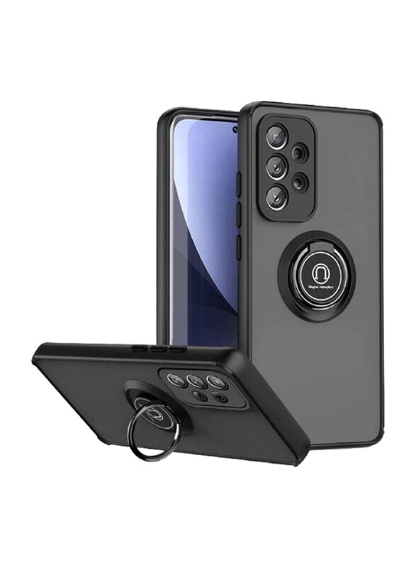 Generic Samsung Galaxy A13 4G Protective Matte Mobile Phone Case Cover with 360 Rotational Car Mount Magnetic Ring Holder, Black
Generic Samsung Galaxy A13 4G Protective Matte Mobile Phone Case Cover with 360 Rotational Car Mount Magnetic Ring Holder, Black