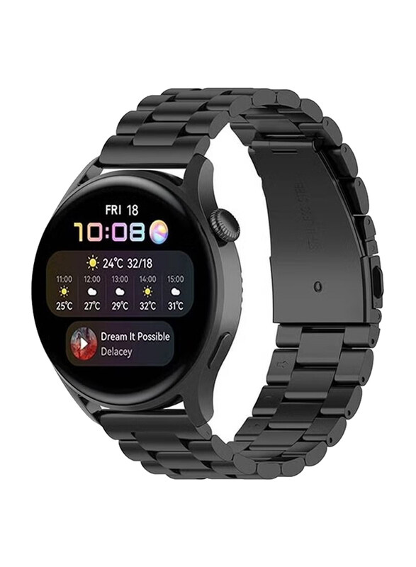 Generic Replacement Stainless Steel Strap for Huawei Watch 3/Huawei Watch 3 Pro, Black
Generic Replacement Stainless Steel Strap for Huawei Watch 3/Huawei Watch 3 Pro, Black
