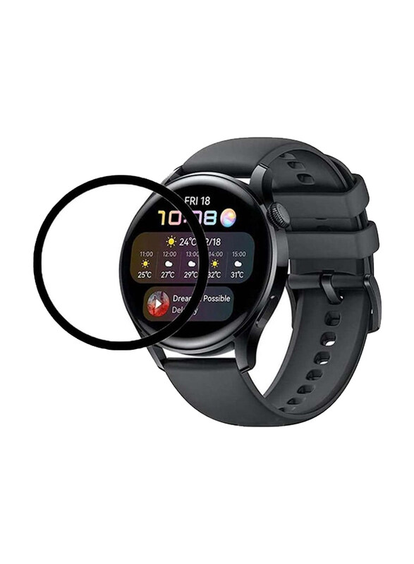 Generic 3D Full Coverage HD Premium Real Screen Protector for Huawei Watch 3 Pro, Clear/Black
Generic 3D Full Coverage HD Premium Real Screen Protector for Huawei Watch 3 Pro, Clear/Black