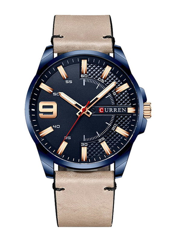 Curren Analog Watch for Men with Leather Band, Water Resistant, J4386BL-KM, Brown-Blue
Curren Analog Watch for Men with Leather Band, Water Resistant, J4386BL-KM, Brown-Blue