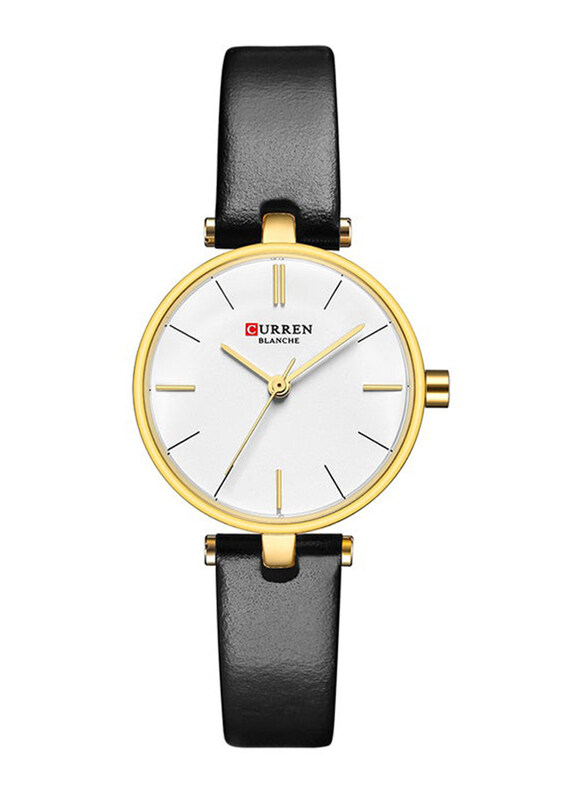 Curren Analog Watch for Women with Leather Band, Water Resistant, C9038L-1, Black-White
Curren Analog Watch for Women with Leather Band, Water Resistant, C9038L-1, Black-White