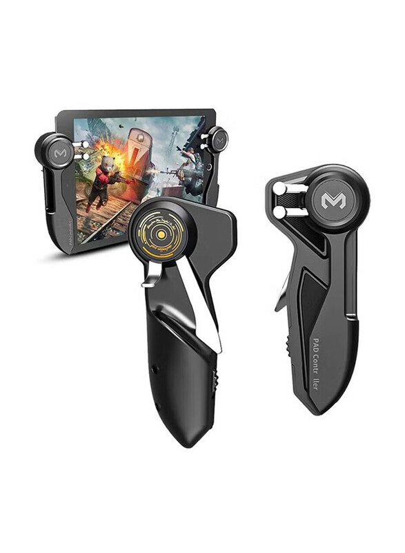 Memo AKpad6K Snap-on Six Finger Linkage Trigger Shooting Game Controller for Tablet Phone, Black
Memo AKpad6K Snap-on Six Finger Linkage Trigger Shooting Game Controller for Tablet Phone, Black