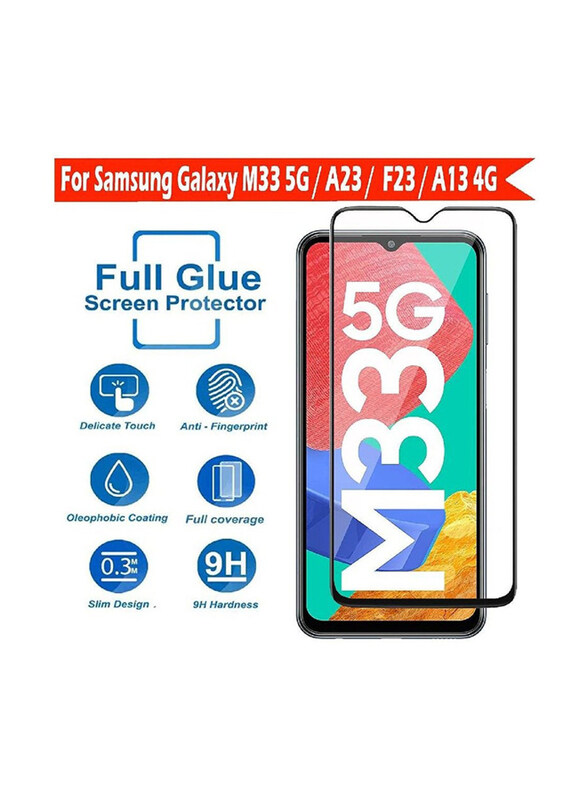 Generic Samsung Galaxy M33 5G/A23/F23/A13 4G Bubble-Free Scratch-Resistant Tempered Glass Screen Protector, Clear
Generic Samsung Galaxy M33 5G/A23/F23/A13 4G Bubble-Free Scratch-Resistant Tempered Glass Screen Protector, Clear