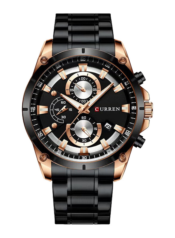 Curren Stylish Analog + Digital Wrist Watch for Men with Stainless Steel Band, J4064RB-KM, Black
Curren Stylish Analog + Digital Wrist Watch for Men with Stainless Steel Band, J4064RB-KM, Black