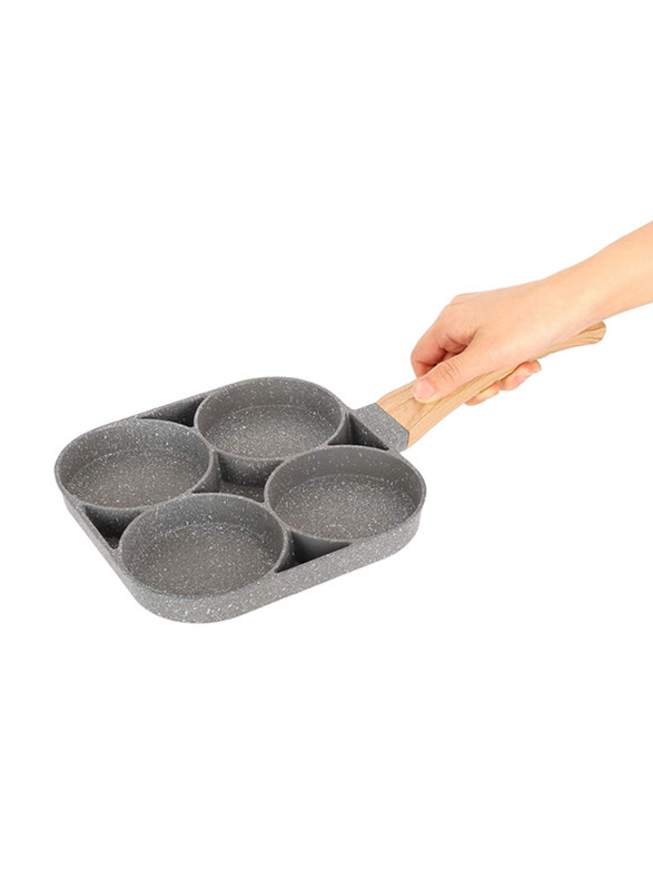 Generic 4-Hole Durable Pancake Pan Frying Pot with Wood Handle for Burgers Sandwiches Pancakes, 2 x 8 x 9.5 cm, Grey
Generic 4-Hole Durable Pancake Pan Frying Pot with Wood Handle for Burgers Sandwiches Pancakes, 2 x 8 x 9.5 cm, Grey