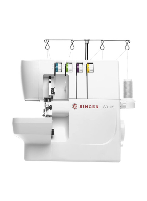 Singer 6 Built-In Stitches Serger Overlocker Machine with Adjustable Stitch Length and Width, SGM-S0105, White
Singer 6 Built-In Stitches Serger Overlocker Machine with Adjustable Stitch Length and Width, SGM-S0105, White
