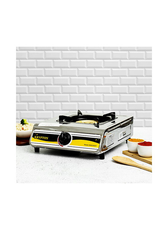 Krypton Stainless Steel Gas Cooker Large Twin Tube Burner, KNGC6321, Silver
Krypton Stainless Steel Gas Cooker Large Twin Tube Burner, KNGC6321, Silver
