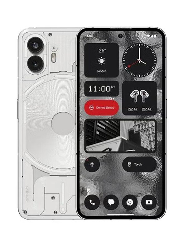 Nothing Phone 2 256GB White, 8GB RAM, 5G, Dual Sim Smartphone, Middle East Version
Nothing Phone 2 256GB White, 8GB RAM, 5G, Dual Sim Smartphone, Middle East Version