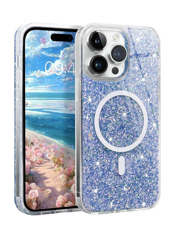 Awamix Apple iPhone 15 Pro Max Sparkle Glitter Shockproof Mobile Phone Case Cover with MagSafe, Blue
Awamix Apple iPhone 15 Pro Max Sparkle Glitter Shockproof Mobile Phone Case Cover with MagSafe, Blue
