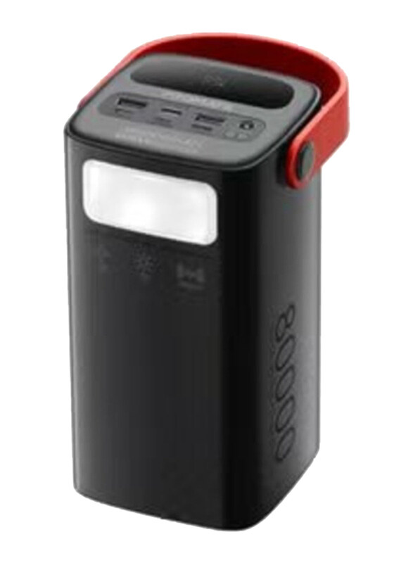 Promate 80000 mAh Power Bank with Dual USB and USB-C Input/Output, with 3 Mode LED Flashlight, Black
Promate 80000 mAh Power Bank with Dual USB and USB-C Input/Output, with 3 Mode LED Flashlight, Black