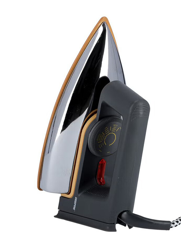 Geepas Dry Iron 1200W with Non-Stick Coating Plate & Adjustable Thermostat Control, Indicator Light for All Types Of Clothes, GDI23016, Grey
Geepas Dry Iron 1200W with Non-Stick Coating Plate & Adjustable Thermostat Control, Indicator Light for All Types Of Clothes, GDI23016, Grey