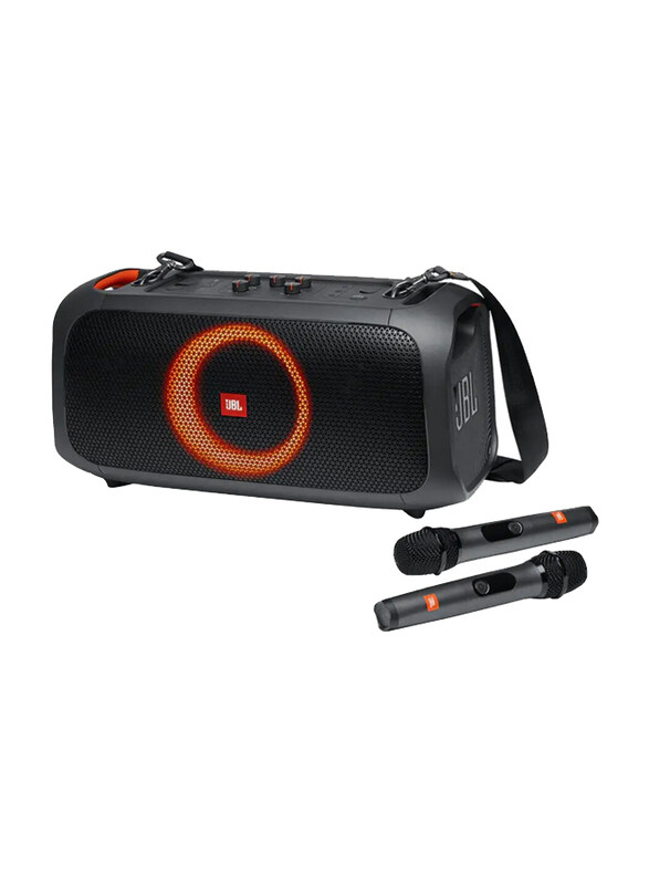JBL PartyBox On The Go IPX4 Splashproof Wireless Portable Party Speaker with Dual Microphone, Black
JBL PartyBox On The Go IPX4 Splashproof Wireless Portable Party Speaker with Dual Microphone, Black