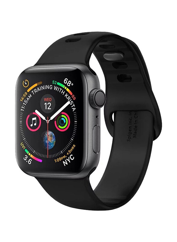 Spigen Silicone Fit Band for Apple Watch Ultra 2/1 (49mm) / 9/8/7 (45mm) / SE (2nd/1st Gen)/6/5/4 (44mm) / 3/2/1 (42mm), Black
Spigen Silicone Fit Band for Apple Watch Ultra 2/1 (49mm) / 9/8/7 (45mm) / SE (2nd/1st Gen)/6/5/4 (44mm) / 3/2/1 (42mm), Black